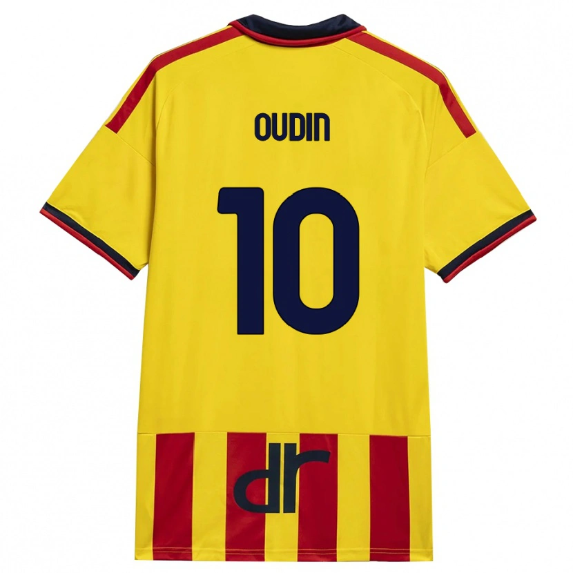 Danxen Bambino Maglia Rémi Oudin #10 Giallo Rosso Kit Gara Home 2026/27 Maglietta