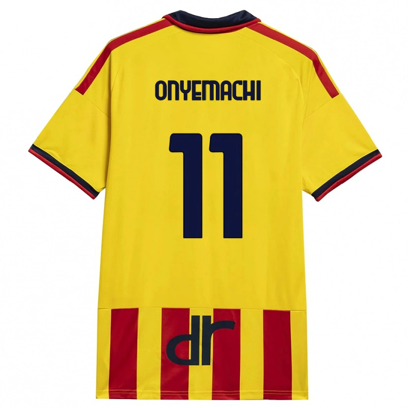 Danxen Bambino Maglia Divine Onyemachi #11 Giallo Rosso Kit Gara Home 2026/27 Maglietta