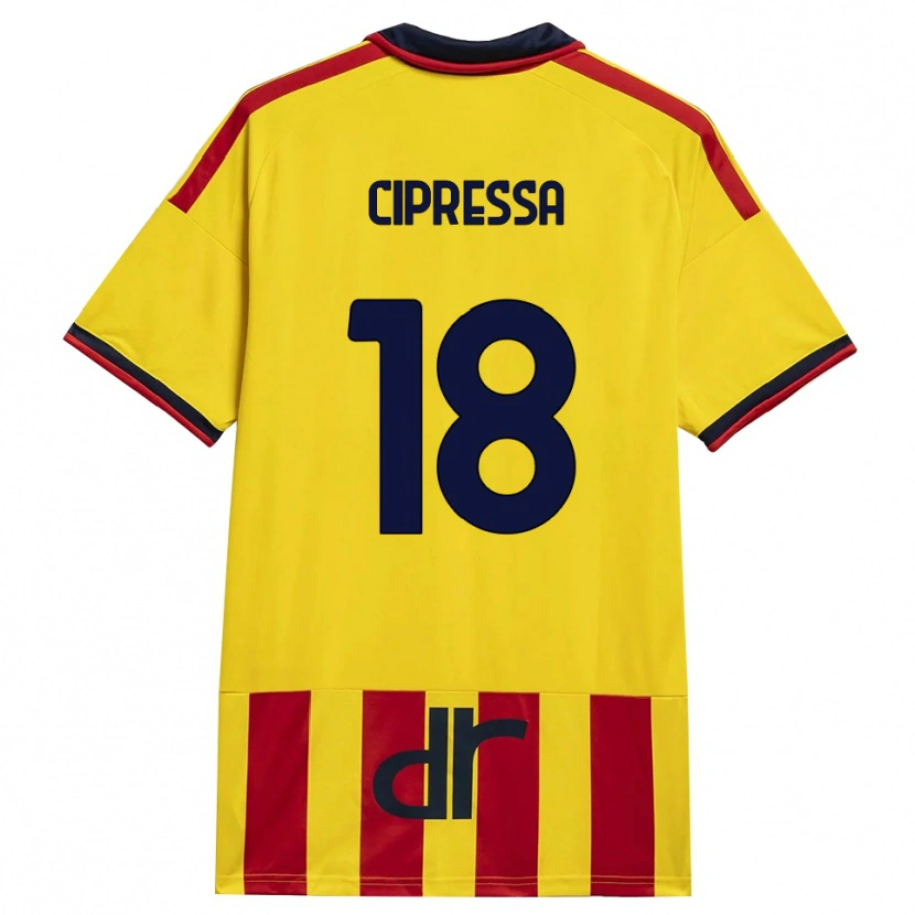 Danxen Bambino Maglia Lorenzo Cipressa #18 Giallo Rosso Kit Gara Home 2026/27 Maglietta