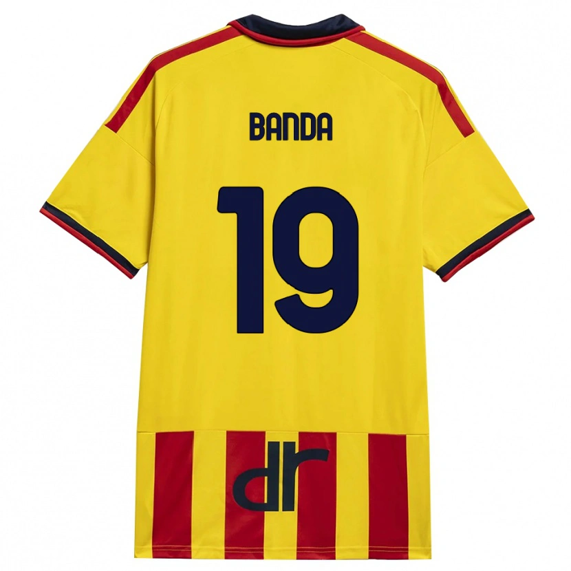 Danxen Bambino Maglia Lameck Banda #19 Giallo Rosso Kit Gara Home 2026/27 Maglietta