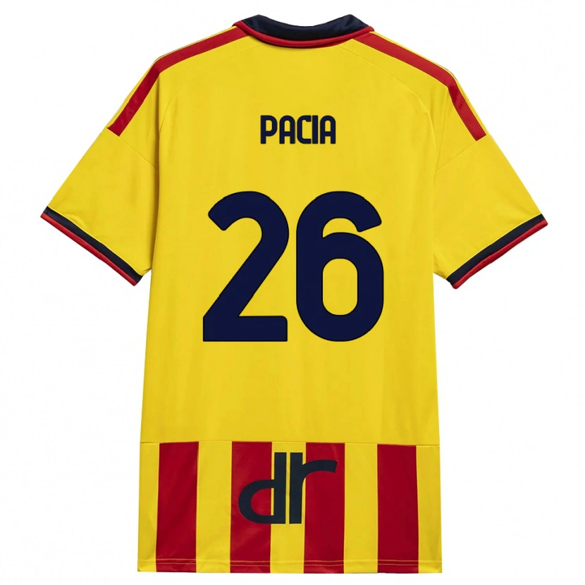Danxen Bambino Maglia Fabiano Pacia #26 Giallo Rosso Kit Gara Home 2026/27 Maglietta