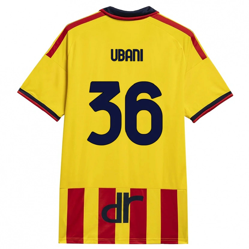 Danxen Bambino Maglia Marlon Ubani #36 Giallo Rosso Kit Gara Home 2026/27 Maglietta
