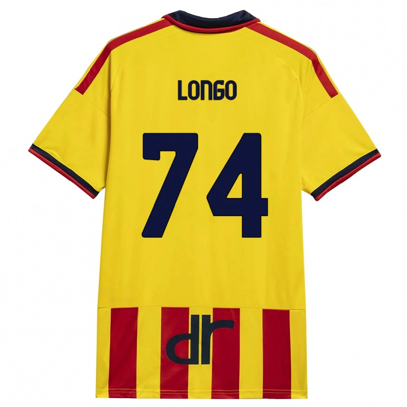 Danxen Bambino Maglia Francesco Longo #74 Giallo Rosso Kit Gara Home 2026/27 Maglietta