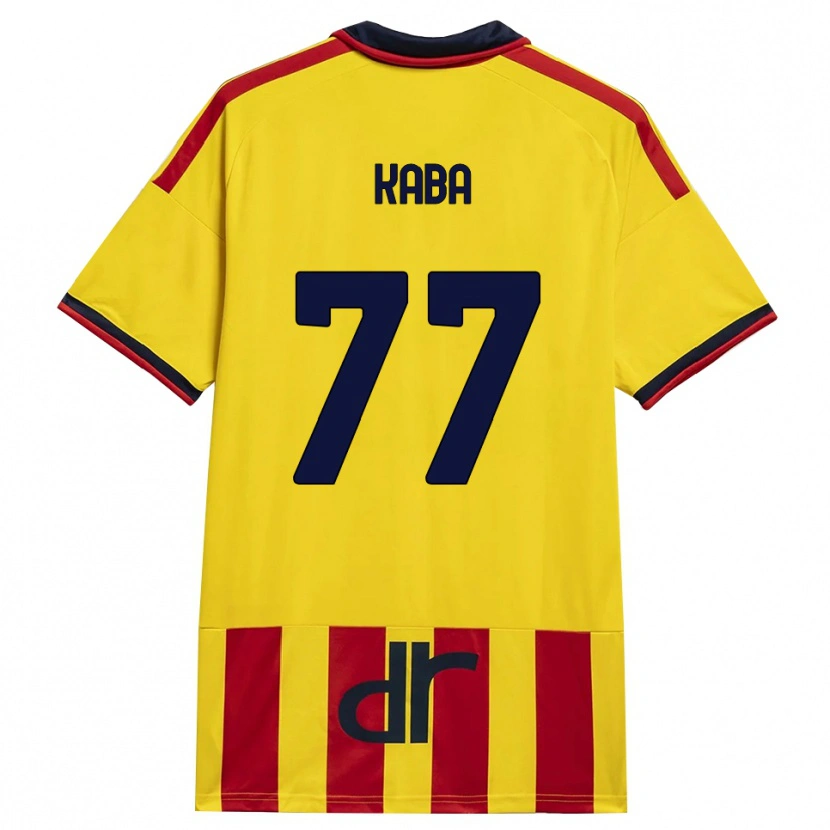 Danxen Bambino Maglia Mohamed Kaba #77 Giallo Rosso Kit Gara Home 2026/27 Maglietta