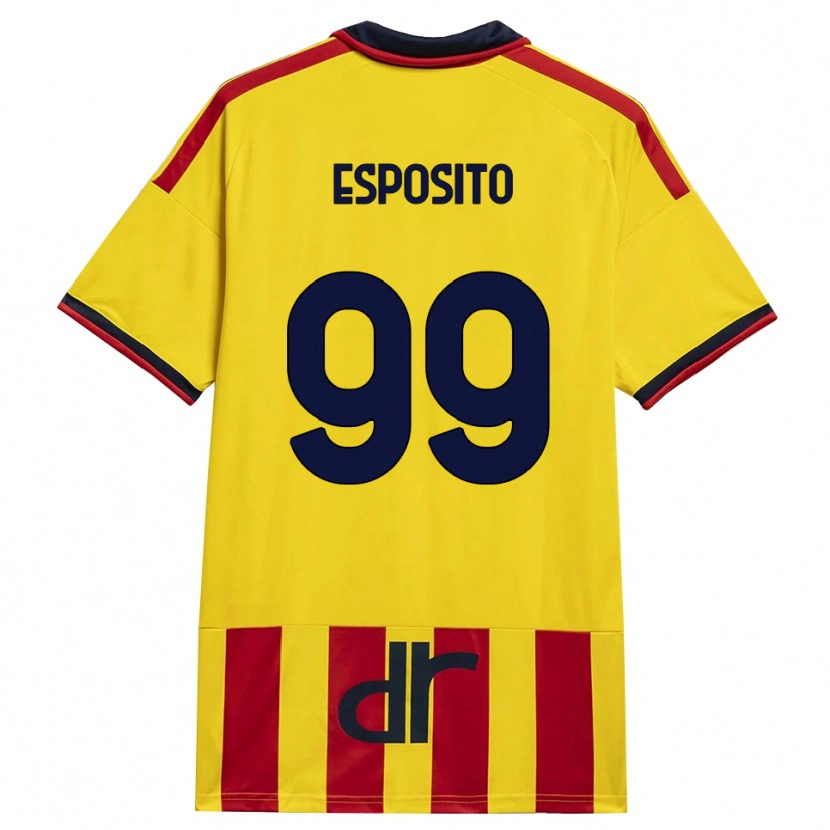 Danxen Bambino Maglia Pasquale Esposito #99 Giallo Rosso Kit Gara Home 2026/27 Maglietta