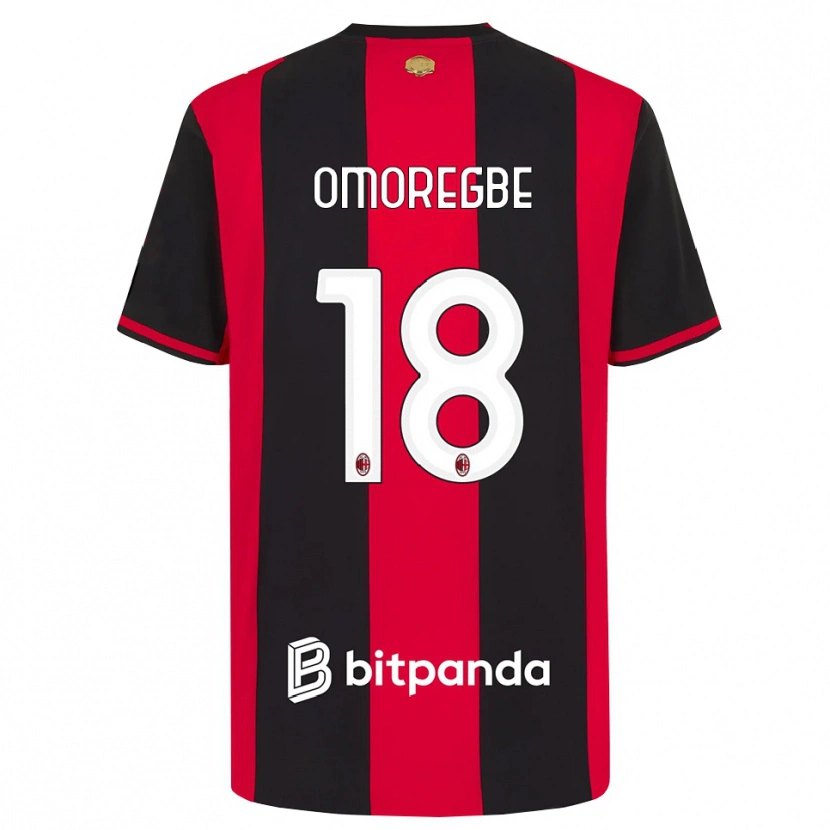 Danxen Bambino Maglia Bob Murphy Omoregbe #18 Rosso Nero Bianco Kit Gara Home 2026/27 Maglietta