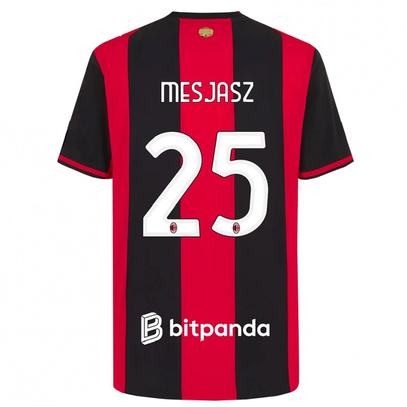 Danxen Bambino Maglia Malgorzata Mesjasz #25 Rosso Nero Bianco Kit Gara Home 2026/27 Maglietta