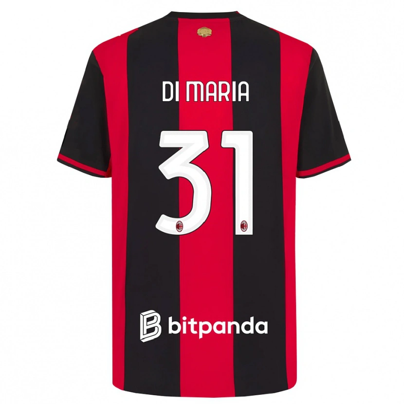 Danxen Bambino Maglia Alessandro Di Maria #31 Rosso Nero Bianco Kit Gara Home 2026/27 Maglietta