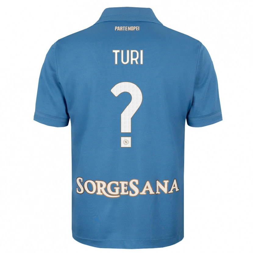Danxen Bambino Maglia Claudio Turi #0 Blu Foschia Bianco Kit Gara Home 2026/27 Maglietta