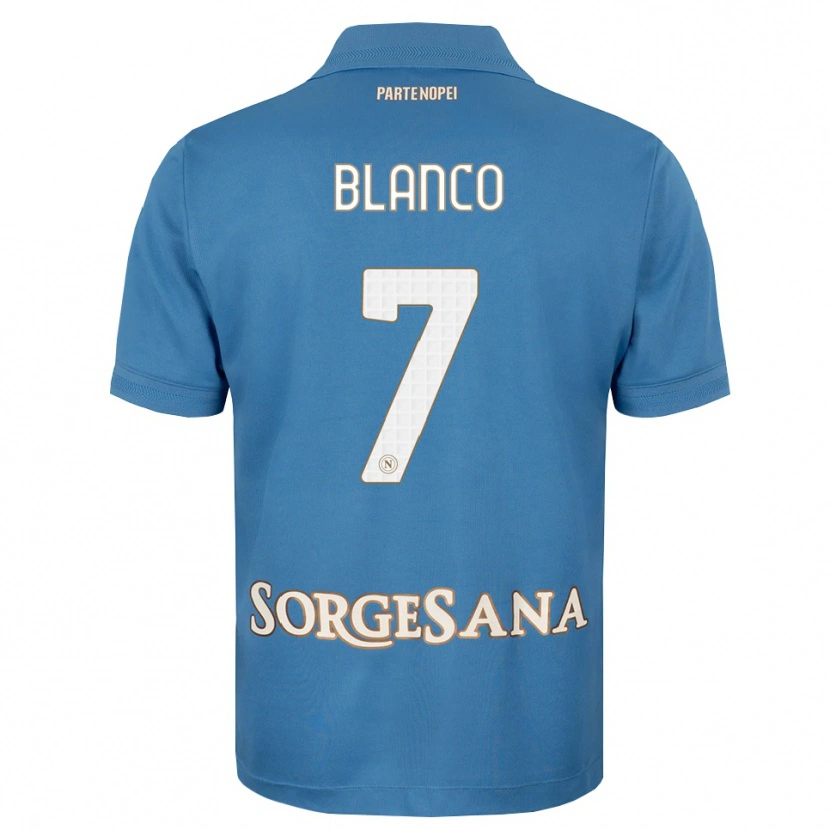 Danxen Bambino Maglia Gimena Blanco #7 Blu Foschia Bianco Kit Gara Home 2026/27 Maglietta