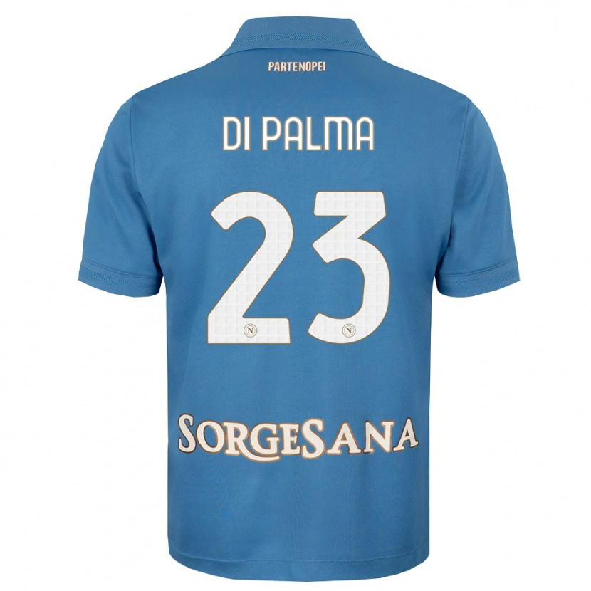 Danxen Bambino Maglia Manuel Di Palma #23 Blu Foschia Bianco Kit Gara Home 2026/27 Maglietta