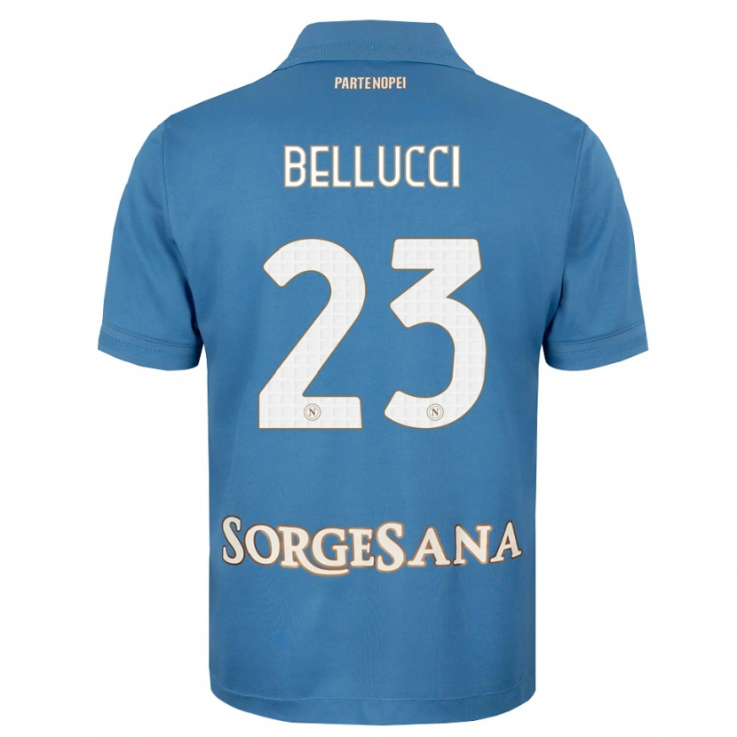 Danxen Bambino Maglia Melissa Bellucci #23 Blu Foschia Bianco Kit Gara Home 2026/27 Maglietta