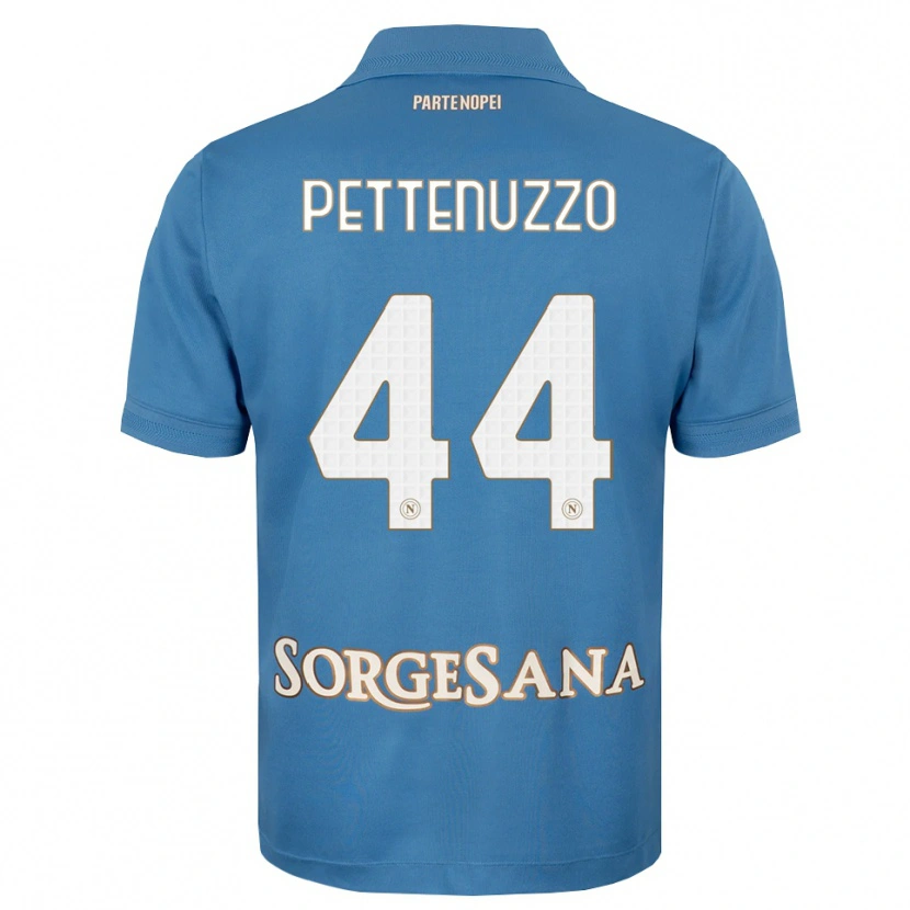 Danxen Bambino Maglia Tecla Pettenuzzo #44 Blu Foschia Bianco Kit Gara Home 2026/27 Maglietta
