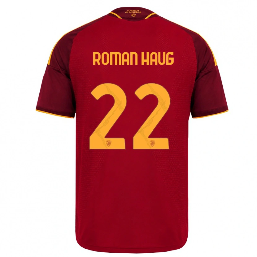Danxen Bambino Maglia Sophie Roman Haug #22 Rosso Giallo Dorato Kit Gara Home 2026/27 Maglietta