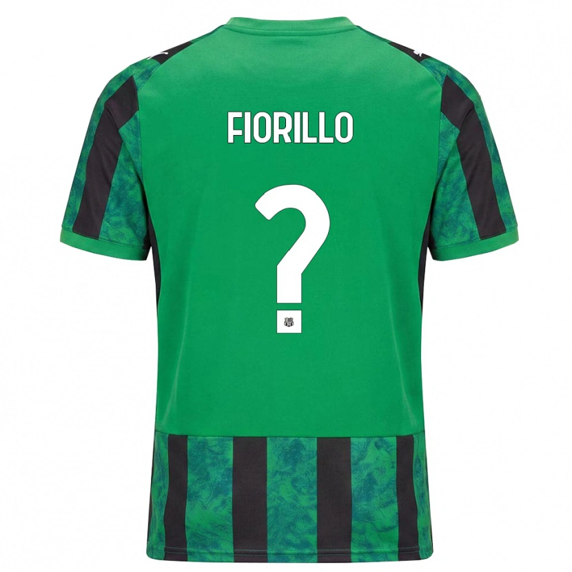Danxen Bambino Maglia Alex Fiorillo #0 Verde Nero Bianco Kit Gara Home 2026/27 Maglietta
