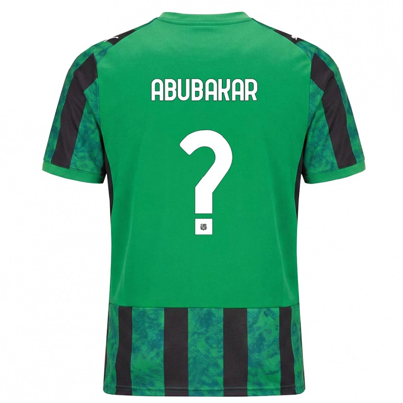 Danxen Bambino Maglia Salim Abubakar #0 Verde Nero Bianco Kit Gara Home 2026/27 Maglietta