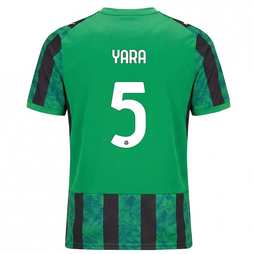 Danxen Bambino Maglia Moussa Yara #5 Verde Nero Bianco Kit Gara Home 2026/27 Maglietta