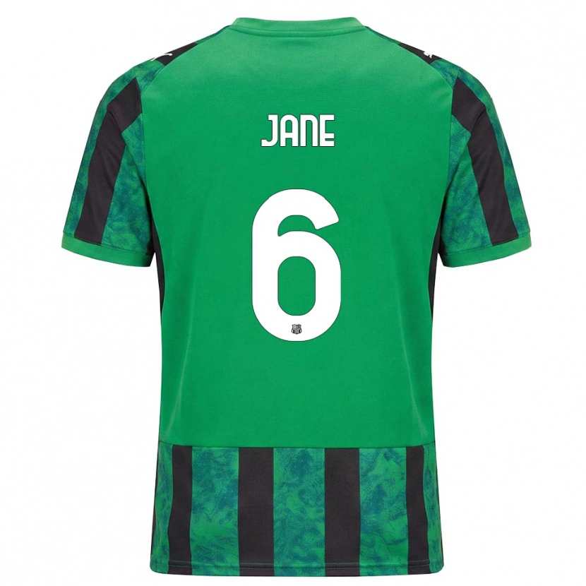 Danxen Bambino Maglia Refiloe Jane #6 Verde Nero Bianco Kit Gara Home 2026/27 Maglietta