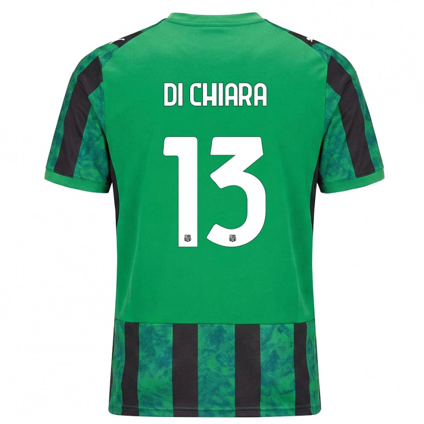 Danxen Bambino Maglia Crescenzo Di Chiara #13 Verde Nero Bianco Kit Gara Home 2026/27 Maglietta