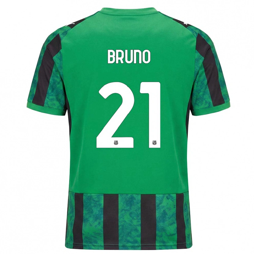 Danxen Bambino Maglia Kevin Bruno #21 Verde Nero Bianco Kit Gara Home 2026/27 Maglietta