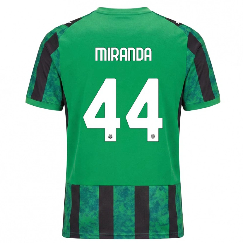 Danxen Bambino Maglia Kevin Miranda #44 Verde Nero Bianco Kit Gara Home 2026/27 Maglietta