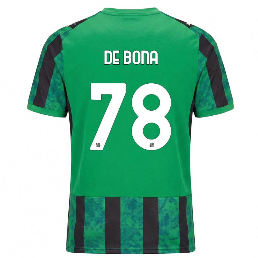 Danxen Bambino Maglia Francesca De Bona #78 Verde Nero Bianco Kit Gara Home 2026/27 Maglietta