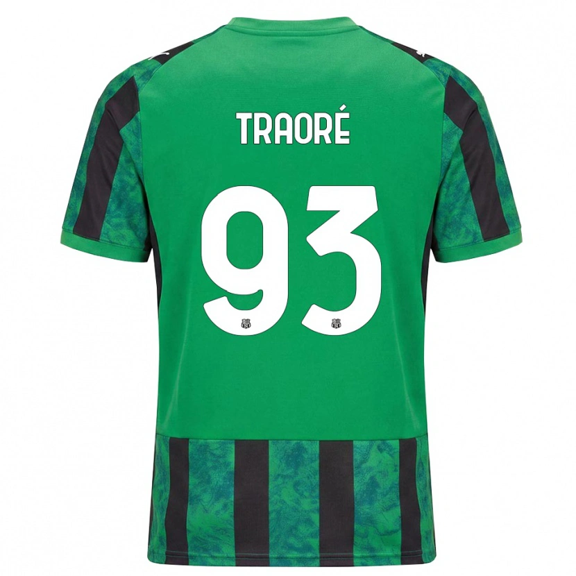 Danxen Bambino Maglia Kadidia Traoré #93 Verde Nero Bianco Kit Gara Home 2026/27 Maglietta