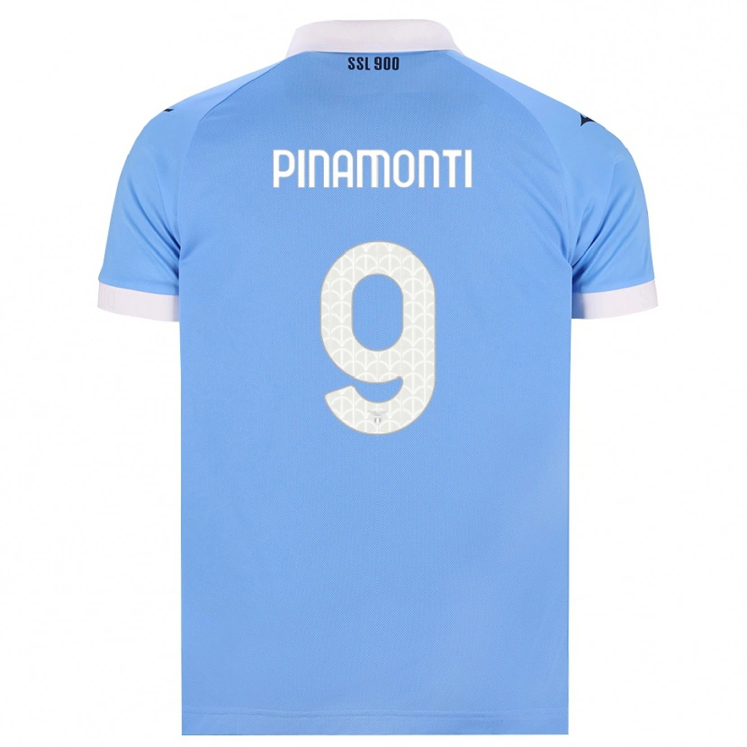 Danxen Bambino Maglia Andrea Pinamonti #9 Azzurro Nero Bianco Kit Gara Home 2026/27 Maglietta
