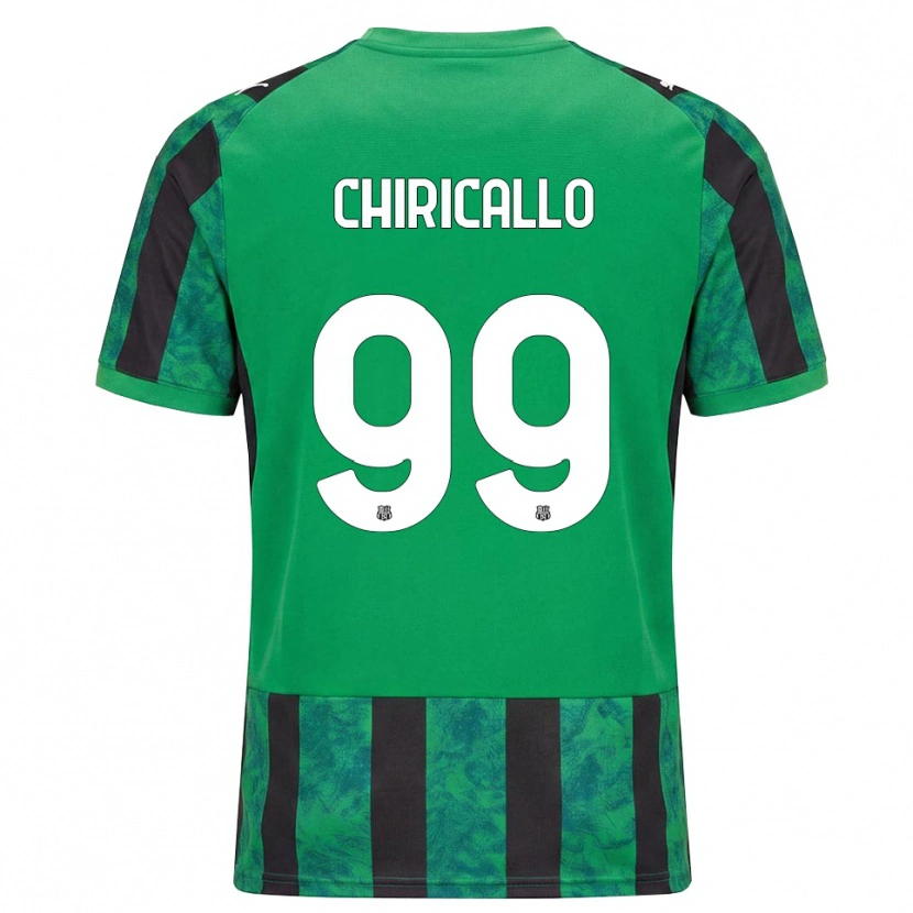 Danxen Bambino Maglia Giovanni Chiricallo #99 Verde Nero Bianco Kit Gara Home 2026/27 Maglietta