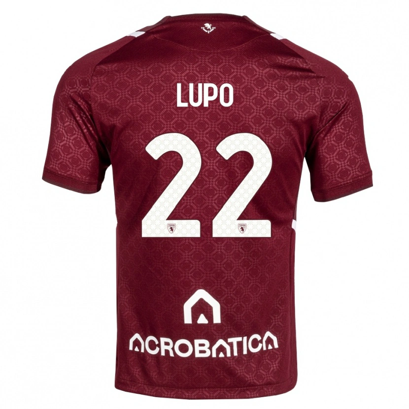 Danxen Bambino Maglia Enrica Lupo #22 Borgogna Bianco Kit Gara Home 2026/27 Maglietta