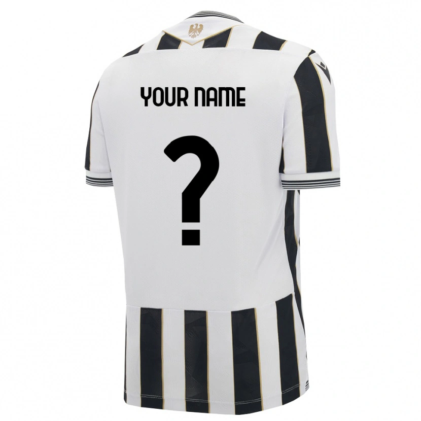 Danxen Bambino Maglia Il Tuo Nome #0 Nero Bianco Rosa Kit Gara Home 2026/27 Maglietta