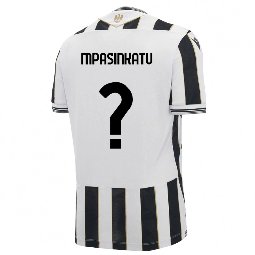 Danxen Bambino Maglia Nicolas Mpasinkatu #0 Nero Bianco Rosa Kit Gara Home 2026/27 Maglietta
