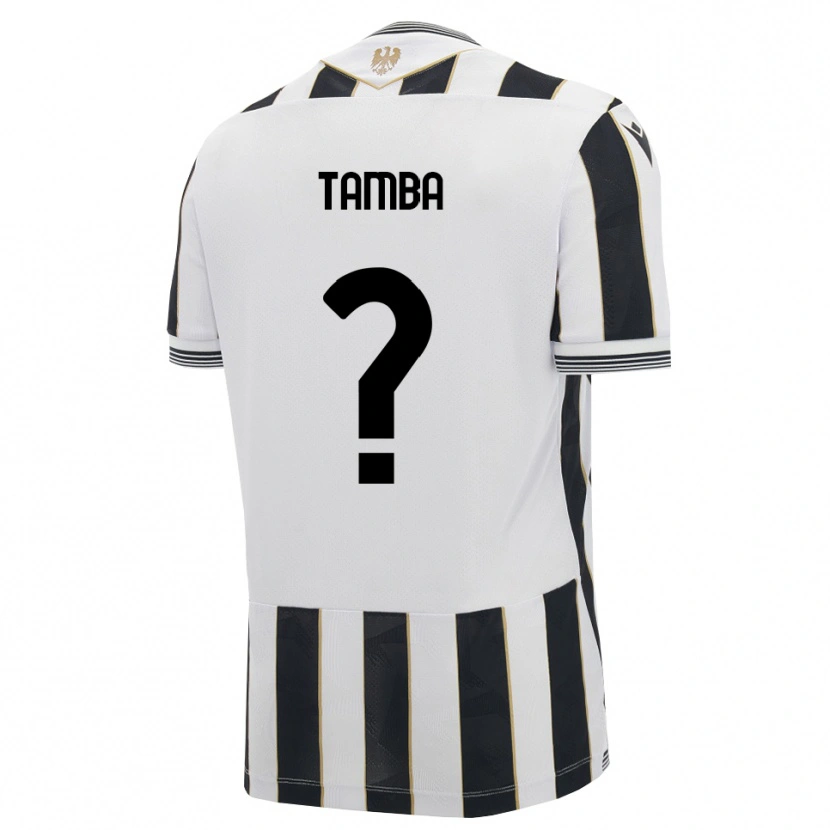 Danxen Bambino Maglia Ibrahima Tamba #0 Nero Bianco Rosa Kit Gara Home 2026/27 Maglietta