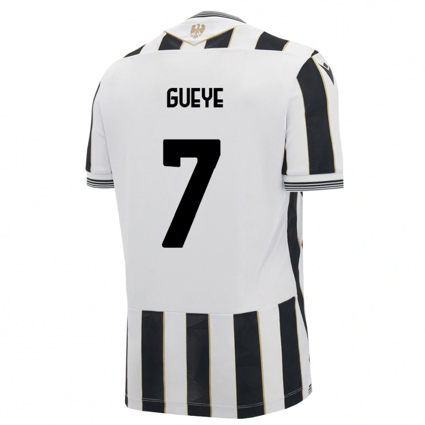Danxen Bambino Maglia Idrissa Gueye #7 Nero Bianco Rosa Kit Gara Home 2026/27 Maglietta
