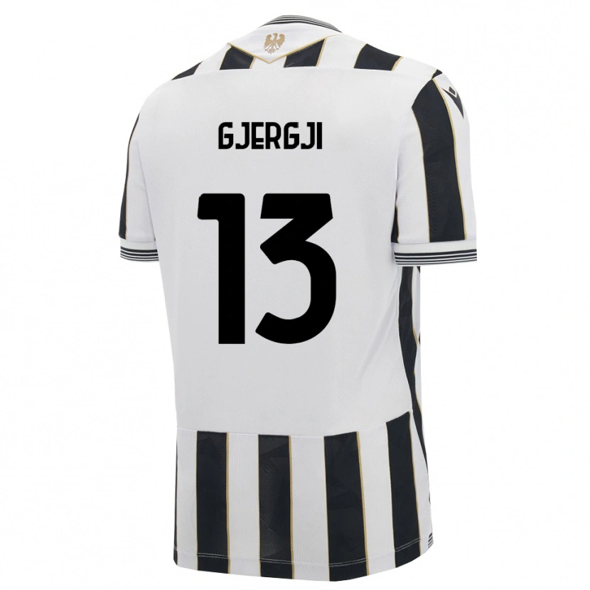 Danxen Bambino Maglia Alessio Gjergji #13 Nero Bianco Rosa Kit Gara Home 2026/27 Maglietta