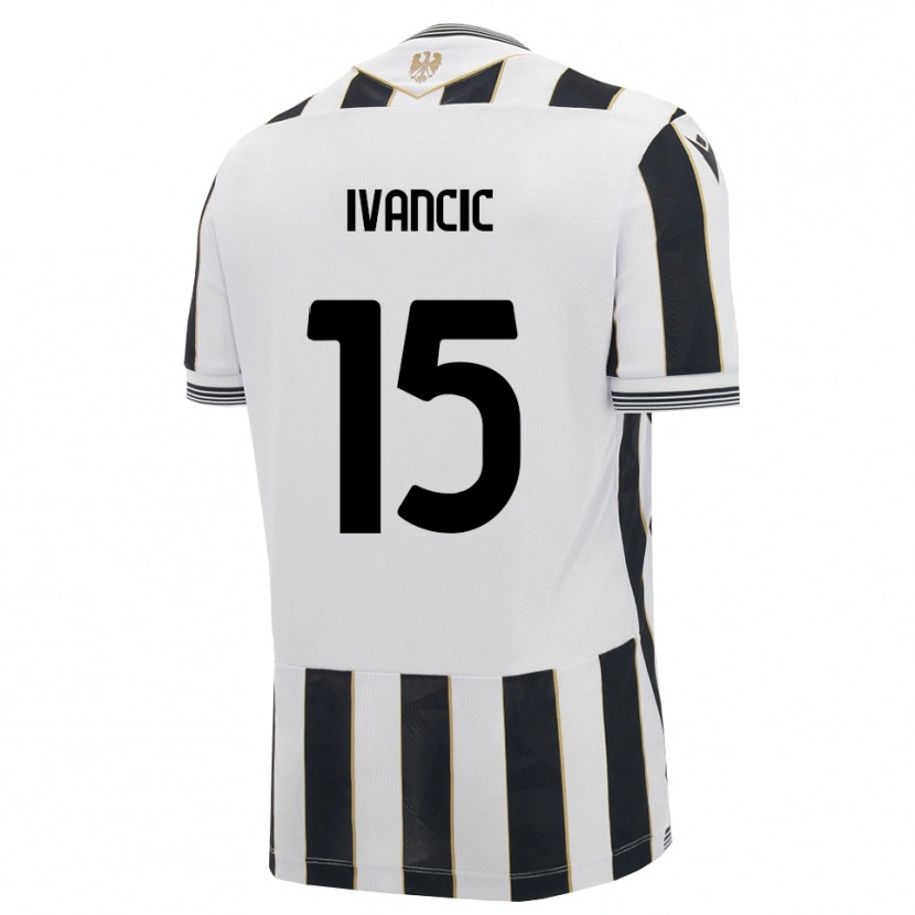 Danxen Bambino Maglia Val Ivancic #15 Nero Bianco Rosa Kit Gara Home 2026/27 Maglietta