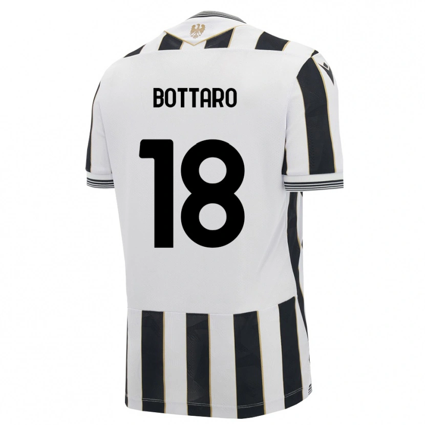 Danxen Bambino Maglia Leonardo Bottaro #18 Nero Bianco Rosa Kit Gara Home 2026/27 Maglietta
