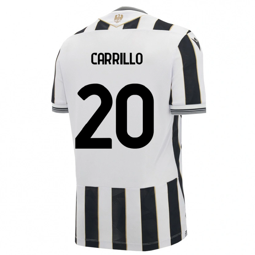 Danxen Bambino Maglia Pietro Carrillo #20 Nero Bianco Rosa Kit Gara Home 2026/27 Maglietta