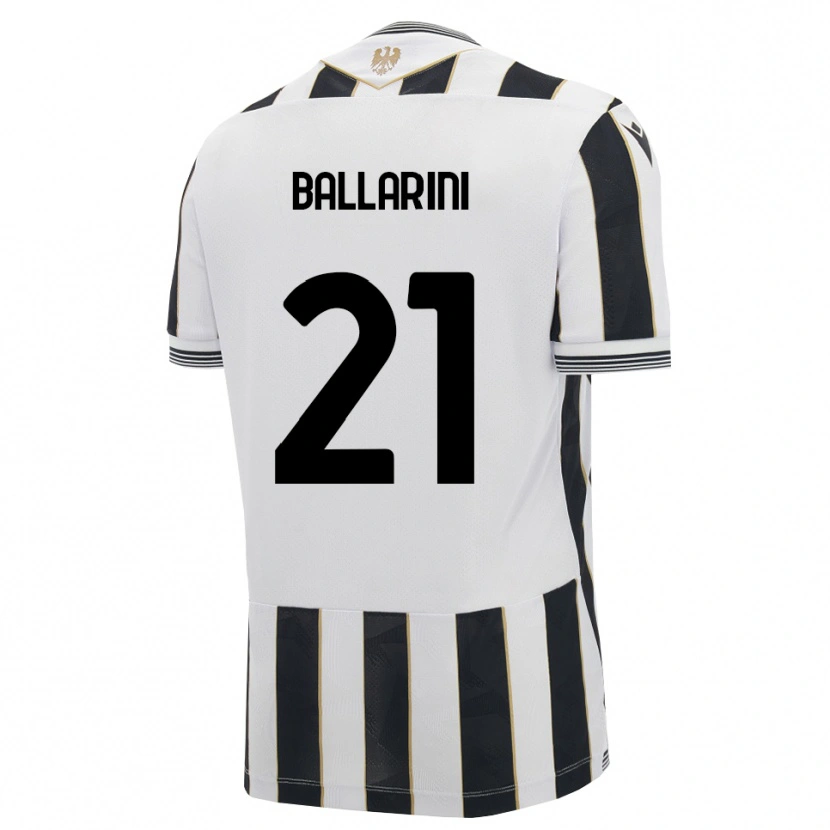 Danxen Bambino Maglia Marco Ballarini #21 Nero Bianco Rosa Kit Gara Home 2026/27 Maglietta