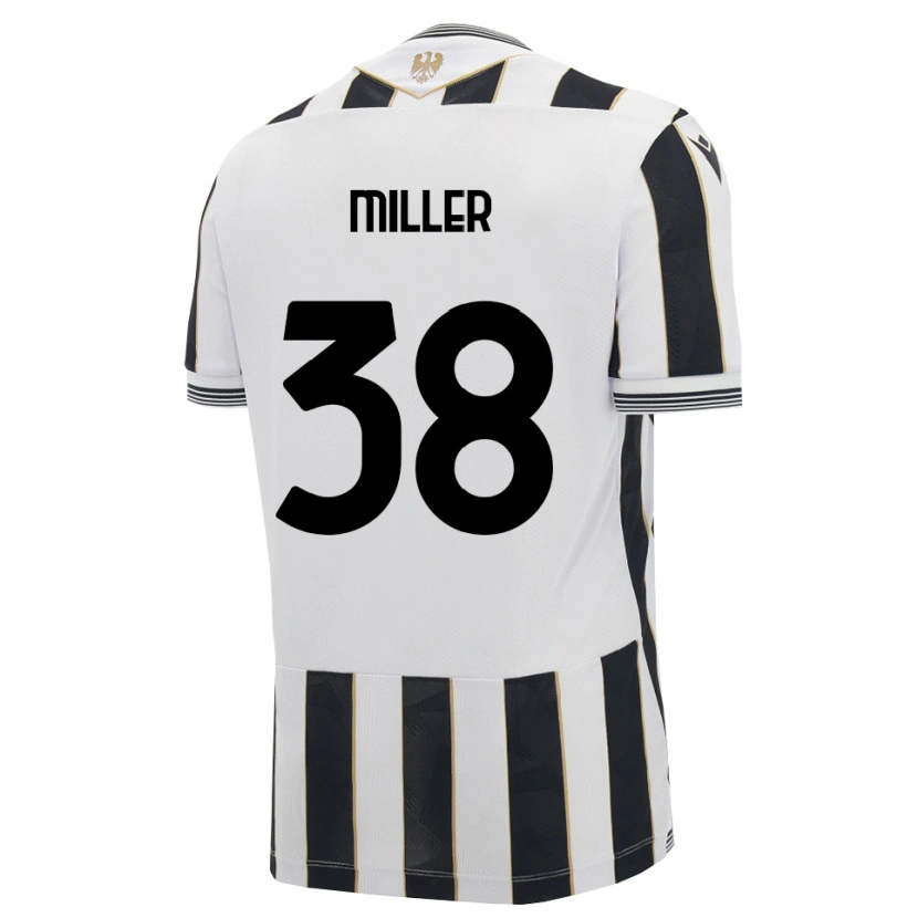 Danxen Bambino Maglia Lennon Miller #38 Nero Bianco Rosa Kit Gara Home 2026/27 Maglietta