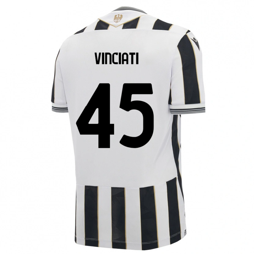 Danxen Bambino Maglia Giulio Vinciati #45 Nero Bianco Rosa Kit Gara Home 2026/27 Maglietta