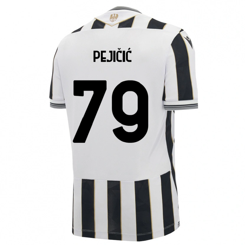 Danxen Bambino Maglia David Pejičić #79 Nero Bianco Rosa Kit Gara Home 2026/27 Maglietta