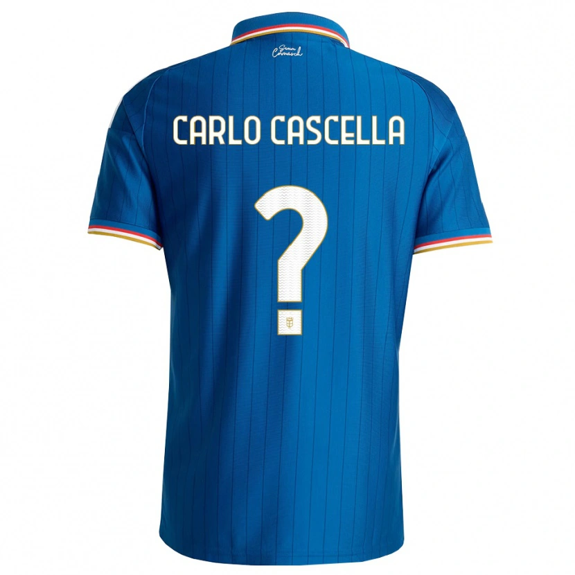 Danxen Bambino Maglia William Carlo Cascella #0 Blu Bianco Rosso Kit Gara Home 2026/27 Maglietta