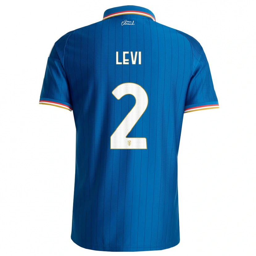 Danxen Bambino Maglia Levente Bősze #2 Blu Bianco Rosso Kit Gara Home 2026/27 Maglietta