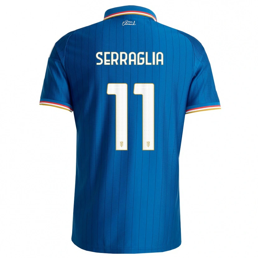 Danxen Bambino Maglia Lucas Serraglia #11 Blu Bianco Rosso Kit Gara Home 2026/27 Maglietta