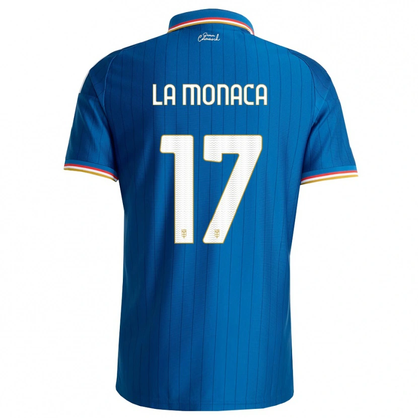 Danxen Bambino Maglia Michael La Monaca #17 Blu Bianco Rosso Kit Gara Home 2026/27 Maglietta