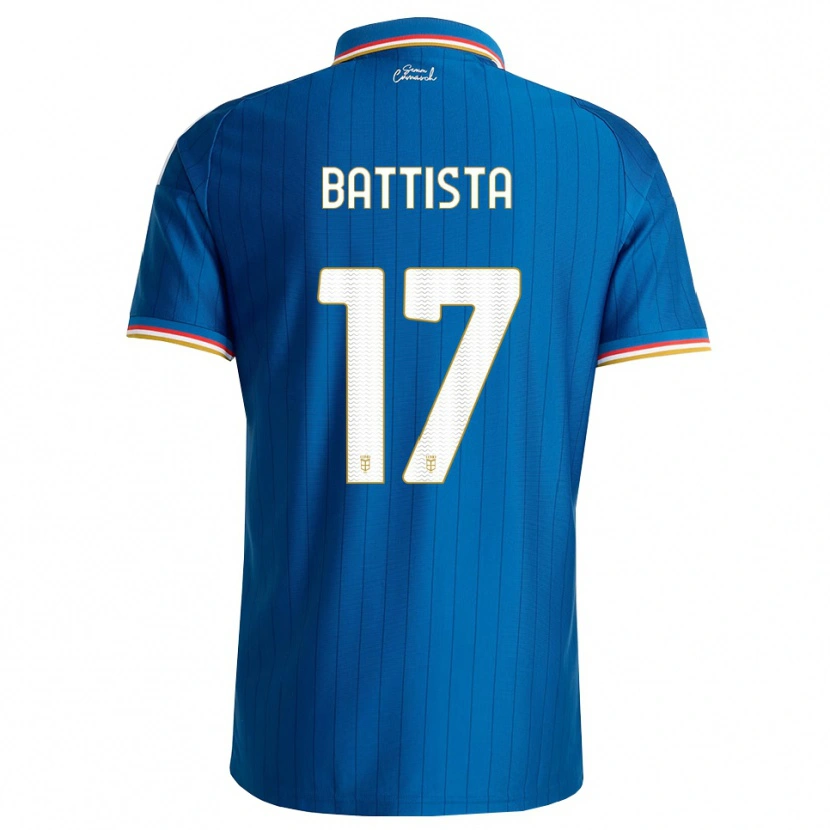 Danxen Bambino Maglia Riccardo Battista #17 Blu Bianco Rosso Kit Gara Home 2026/27 Maglietta