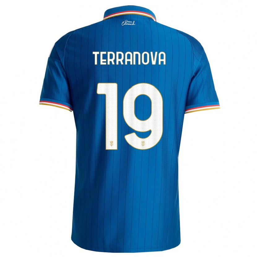 Danxen Bambino Maglia Mattia Terranova #19 Blu Bianco Rosso Kit Gara Home 2026/27 Maglietta