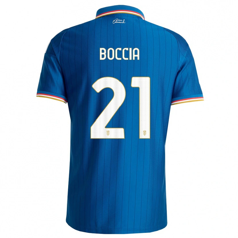Danxen Bambino Maglia Thomas Boccia #21 Blu Bianco Rosso Kit Gara Home 2026/27 Maglietta
