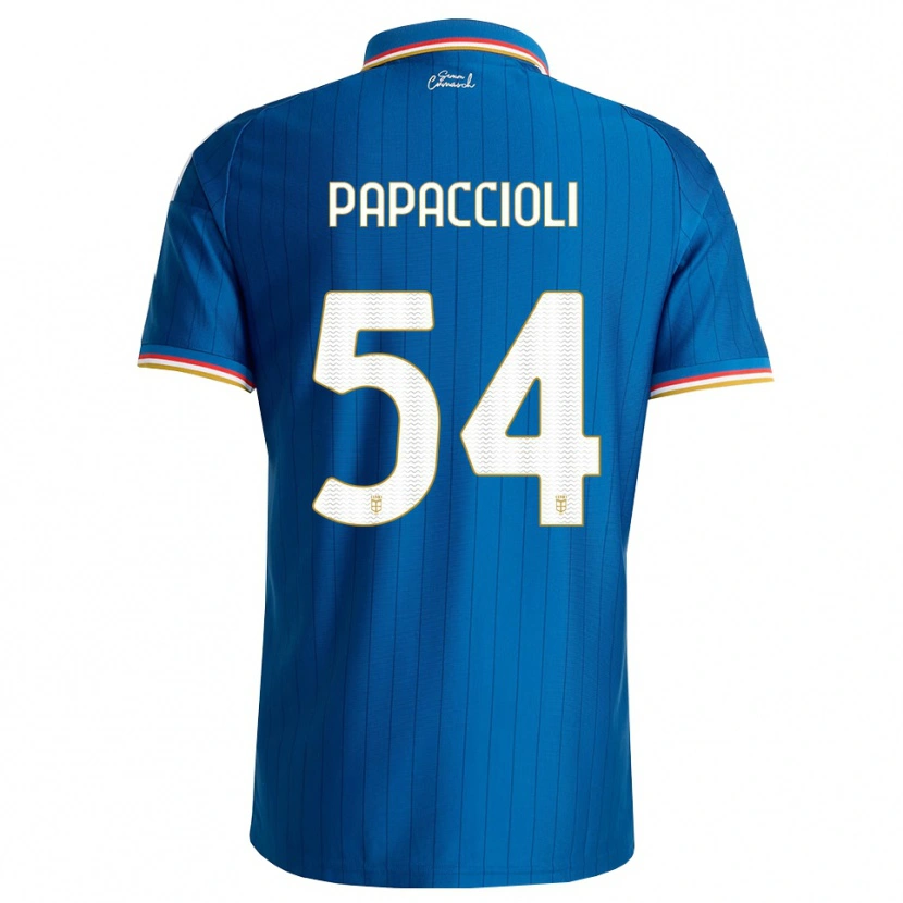 Danxen Bambino Maglia Matteo Papaccioli #54 Blu Bianco Rosso Kit Gara Home 2026/27 Maglietta